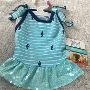 NWT⭐️MARTHA STEWART💫 Pets Fashion Blue Under the Sea 🌊 Dog Beach Dress